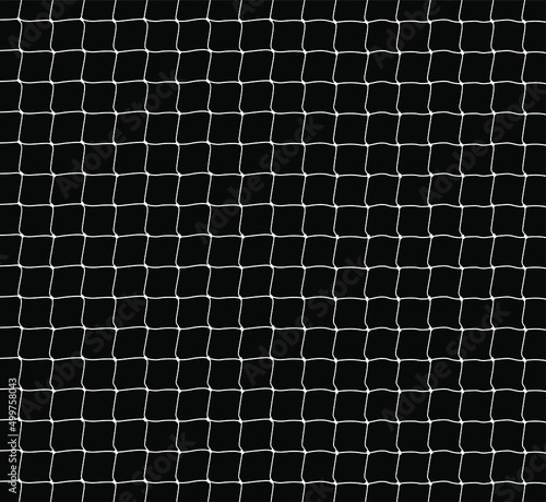 Abstract grid line Rope mesh seamless background. vector illustration for sport soccer, football, volleyball, tennis net, or Fisherman hunting net rope trap texture pattern. string wire barrier fence. photo