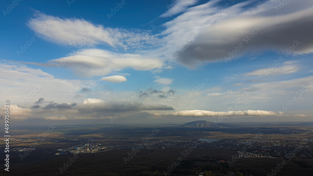 Incredible clouds aerial perspective horizon atmosphere Incredible clouds aerial perspective horizon atmosphere