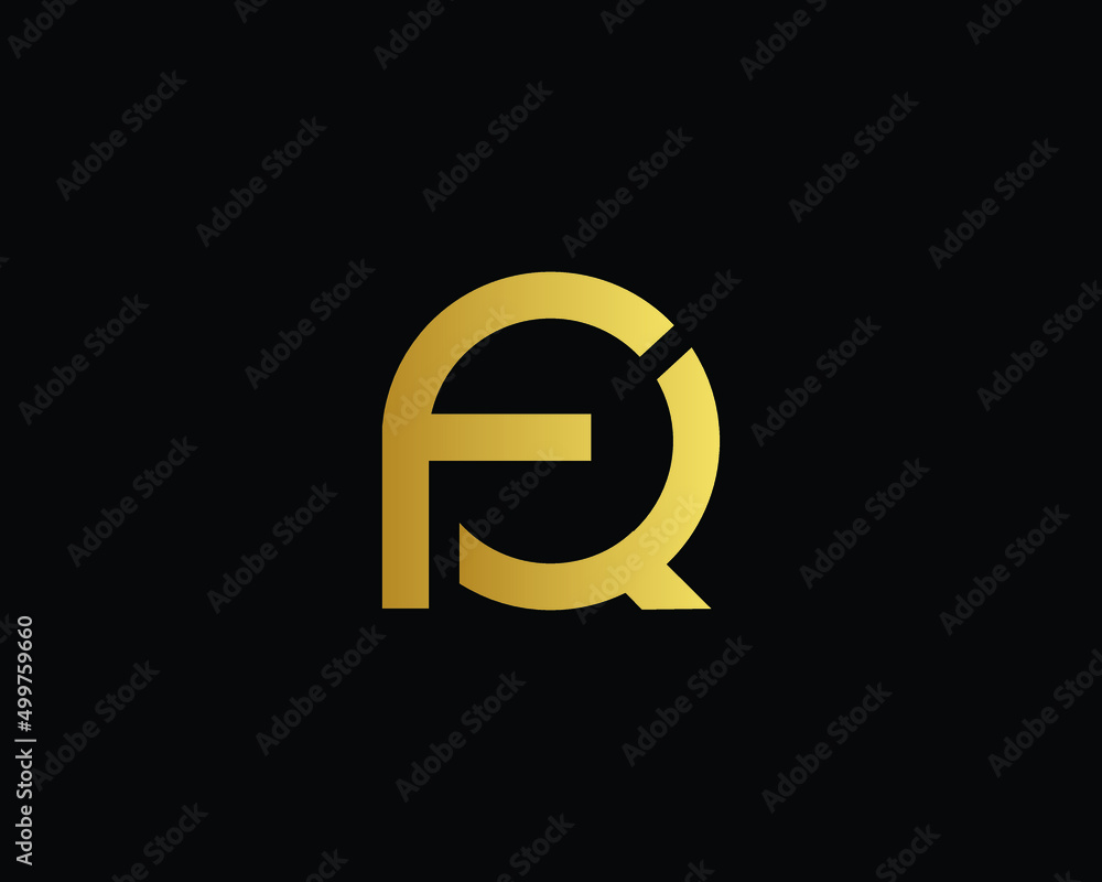 Minimal Initial Letter FQ Vector Logo Design , Simple Monogram FQ Icon Minimal Initial Letter FQ Vector Logo Design , Simple Monogram FQ Icon