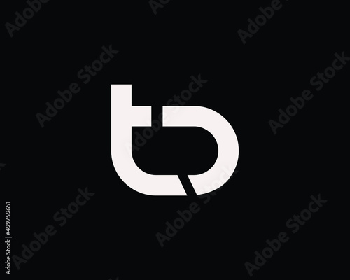 Minimal Initial Letter TD TB Vector Logo Design , Simple Monogram TB TD Icon 