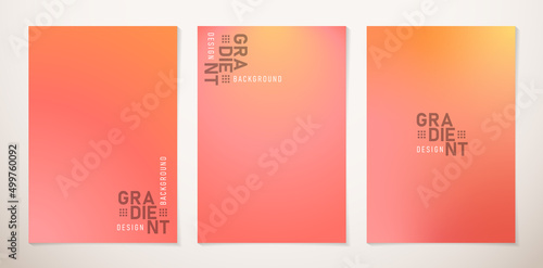 Grapefruit gradient set of banners backgrounds, applicable for social media posts, ads campaign, sign corporate, business product, seasonal marketing, advertisement, video and animation backgrounds