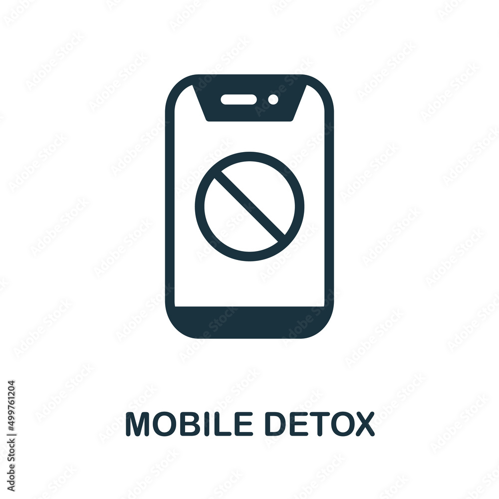 Mobile Detox icon. Simple element from social activity collection. Creative Mobile Detox icon for web design, templates, infographics and more Mobile Detox icon. Simple element from social activity collection. Creative Mobile Detox icon for web design, templates, infographics and more