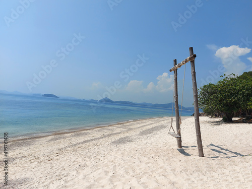 Beautiful beaches and seas for relaxing in the holiday season at Koh Kham, Thailand.