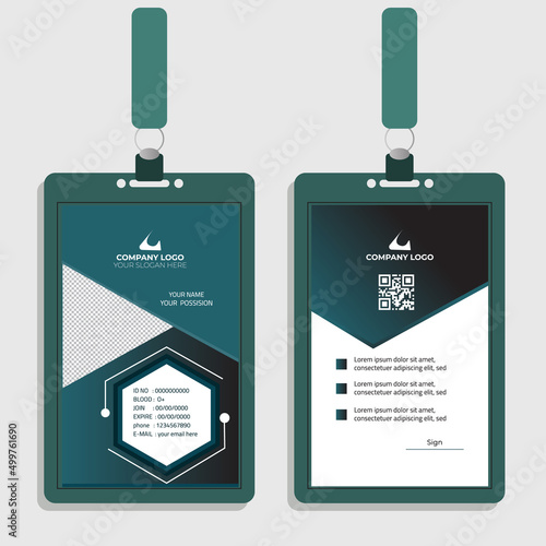 id card design vector