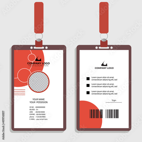 id card design vector 