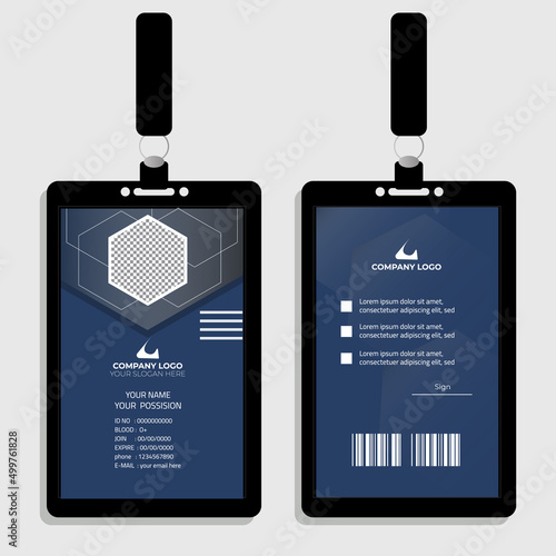 id card design vector