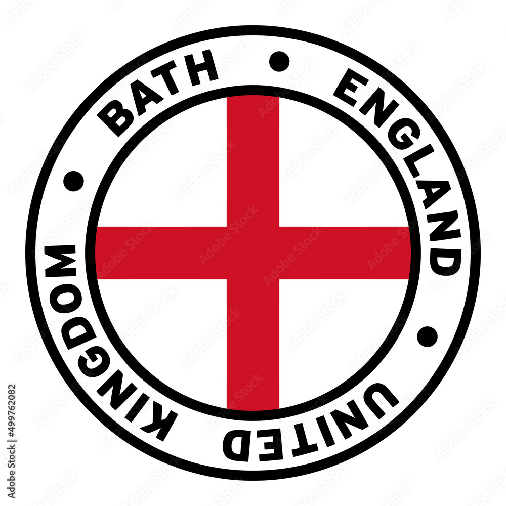 Round Bath England United Kingdom Flag Clipart Round Bath England United Kingdom Flag Clipart