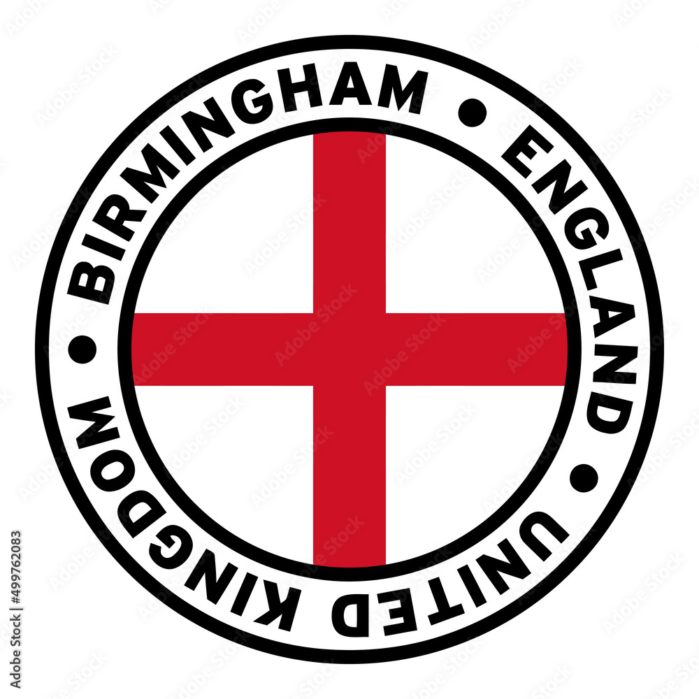 Round Birmingham England United Kingdom Flag Clipart Round Birmingham England United Kingdom Flag Clipart
