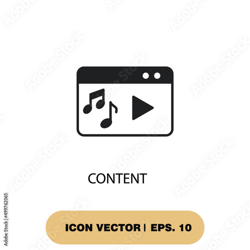 content icons symbol vector elements for infographic web