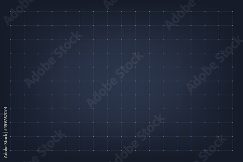 HUD interface grid. Dot array and matrix symbol, operating system UI background. Vector futuristic grid