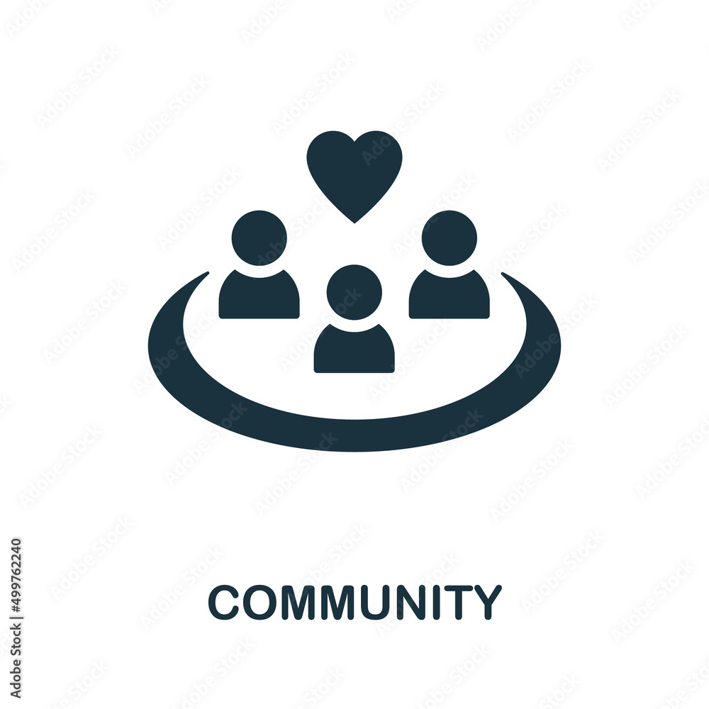 Community icon. Simple element from social activity collection. Creative Community icon for web design, templates, infographics and more Community icon. Simple element from social activity collection. Creative Community icon for web design, templates, infographics and more