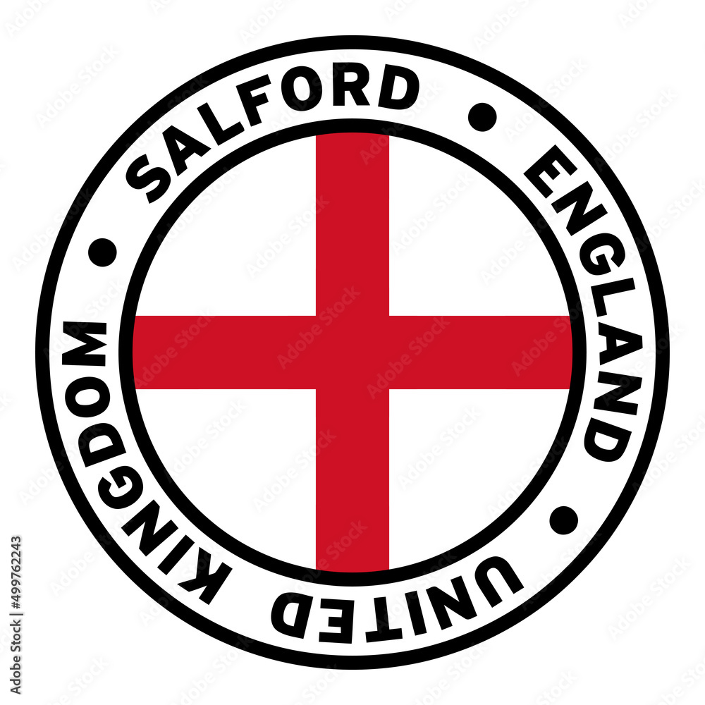 Round Salford England United Kingdom Flag Clipart Round Salford England United Kingdom Flag Clipart