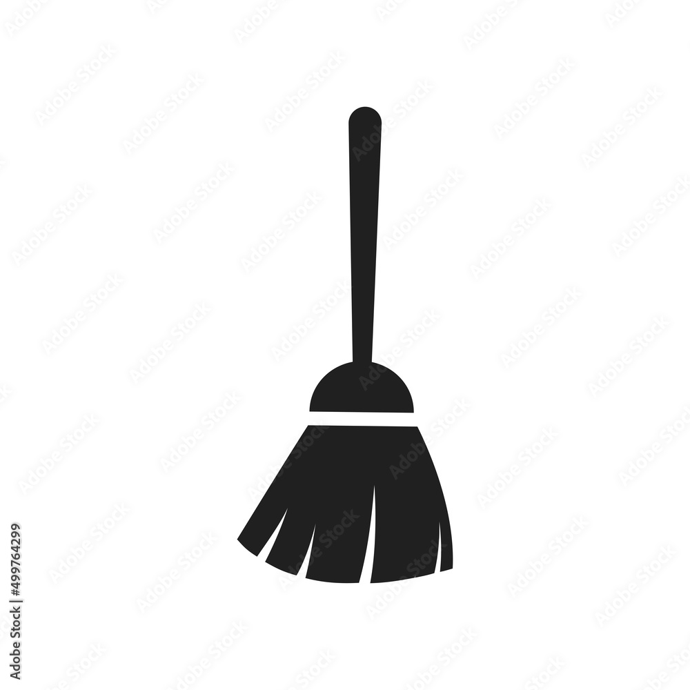 Broom icon vector design illustration Broom icon vector design illustration