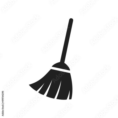 Broom icon vector design illustration