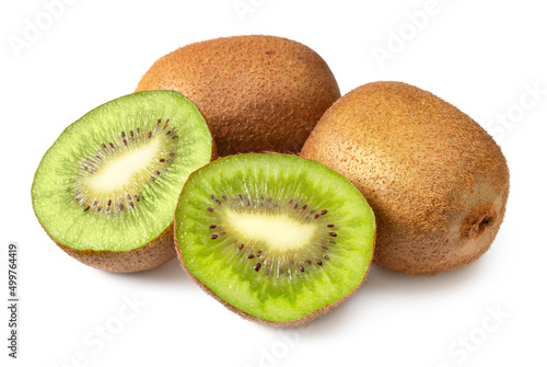 fresh kiwi fruit isolated on the white background.