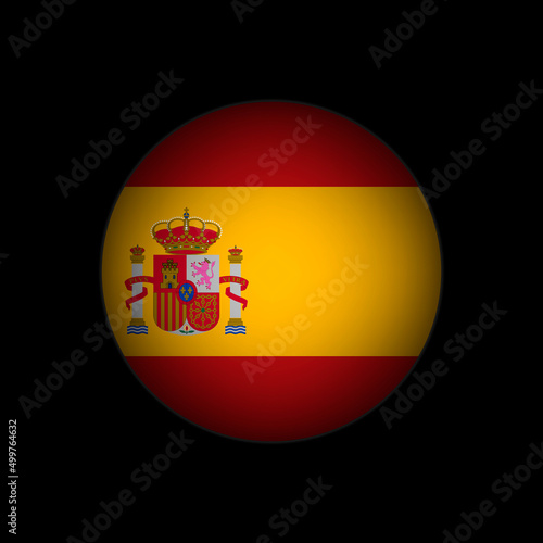 Country Spain. Spain flag. Vector illustration.