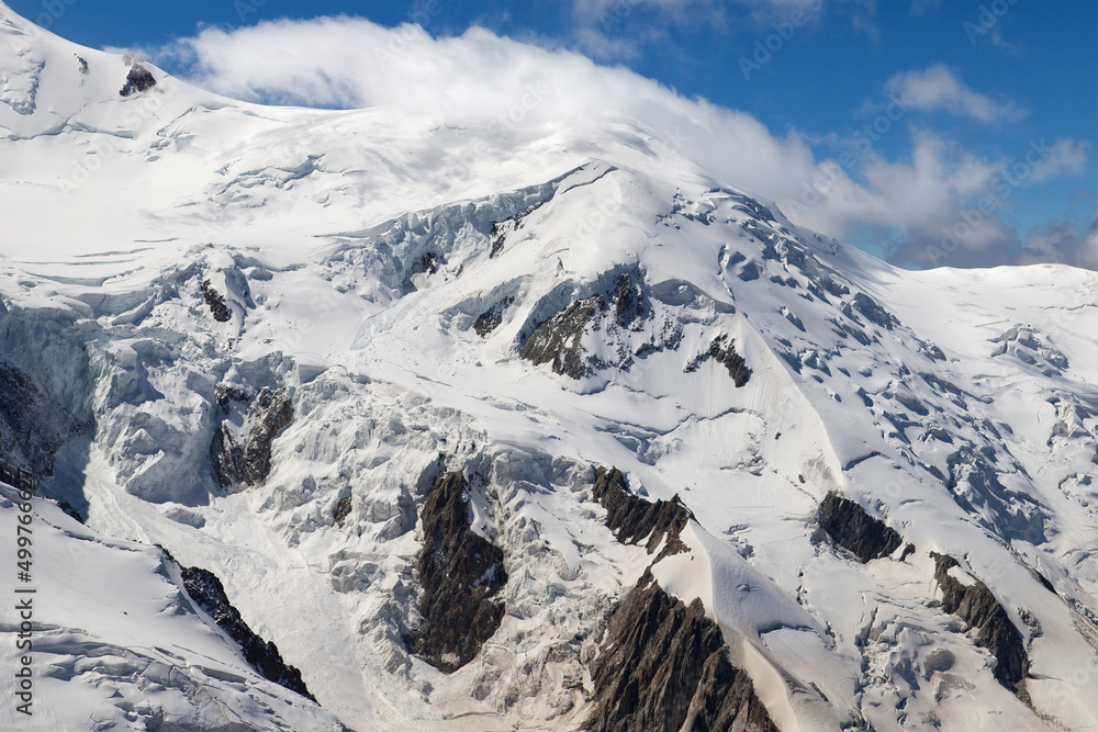 Dome du Gouter from the Aiguille du Midi, French Alps