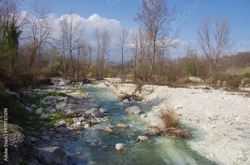 Scafa - Abruzzo - The sulphurous waters of the Lavino river 