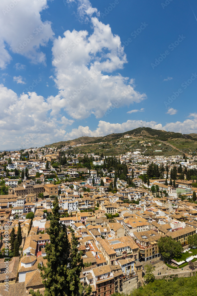 Panoramic view of the city of Grenada Spain