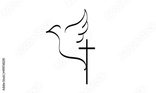 Pentecost poster design for print or use as card, flyer or T shirt	