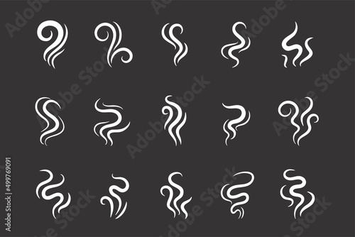 Smoke lines. Hot vapors that evaporate from food and beverages.
