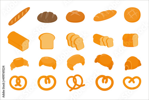 Baked bread vector. Healthy and Delicious Whole Grain Snacks