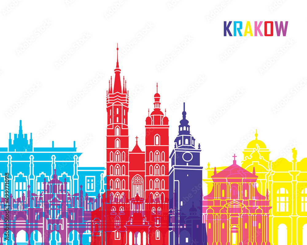Krakow skyline pop Krakow skyline pop