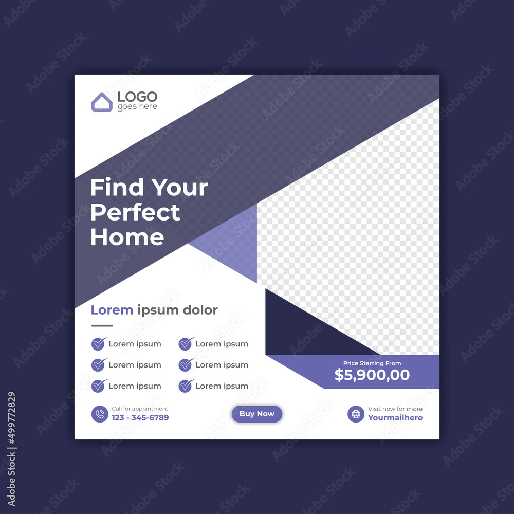 Real Estate Social Media Post & Web banner