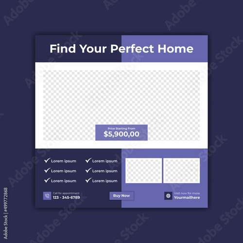 Real Estate Social Media Post & Web banner