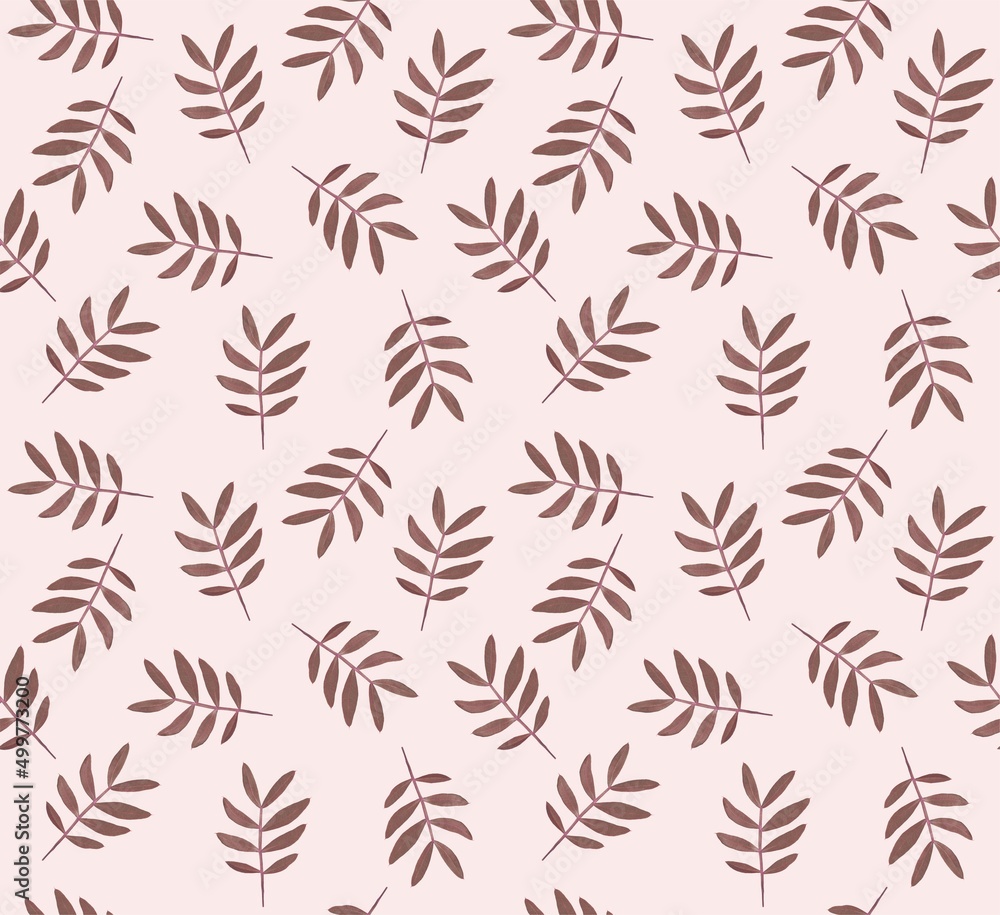 Herbal seamless pattern. Pink floral background. Botanic. Herbarium print Herbal seamless pattern. Pink floral background. Botanic. Herbarium print