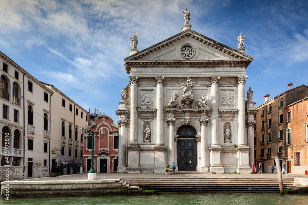 Venezia. Facciata della Chiesa di San Stae