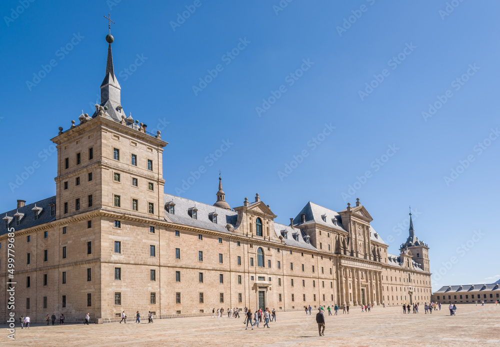 Royal Monastery of San Lorenzo de El Escorial.  Located in the Community of Madrid, Spain, in the town of El Escorial. Built in the sixteenth century and declared a World Heritage Site.