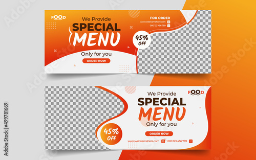 social media food banner design for ads, fast food banner cover design. Pizza Facebook cover page timeline