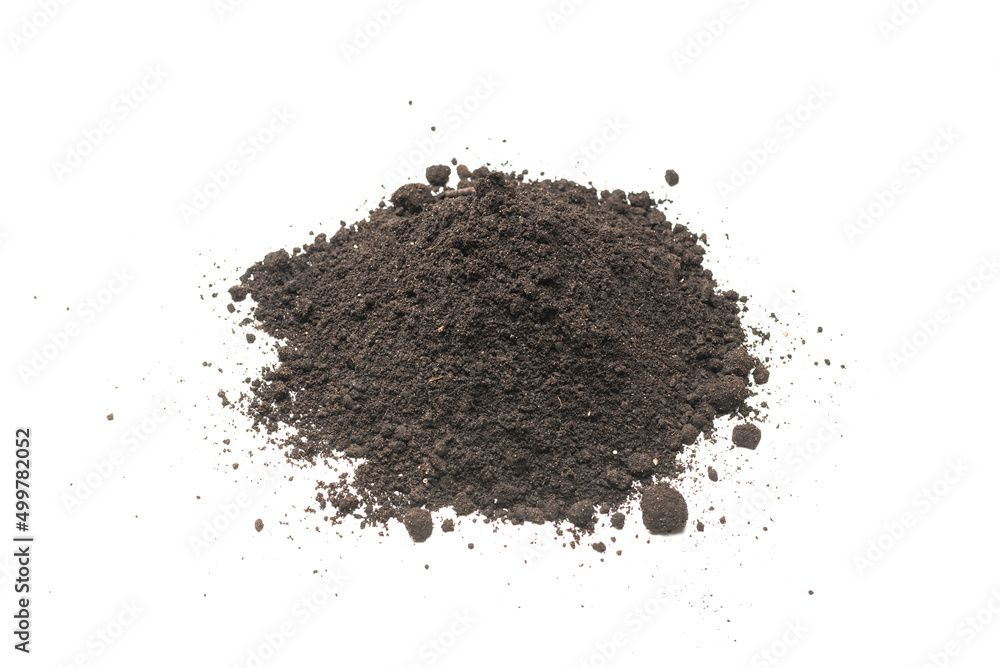 Black land for plant isolated on white background. Black land for plant isolated on white background.