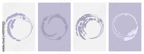 Lavender wreath greeting ca...