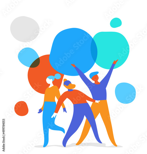 Gruppo di persone che festeggiano