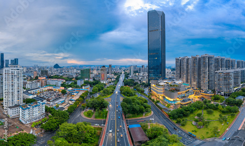 Night view of Liuzhou City, Guangxi, China