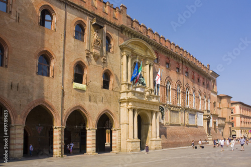 Palazzo d'Accursio (Palazzo Comunale) at Piazza Maggiore in Bologna, Italy photo