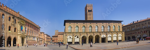 Palazzo del Podesta at Piazza Maggiore in Bologna