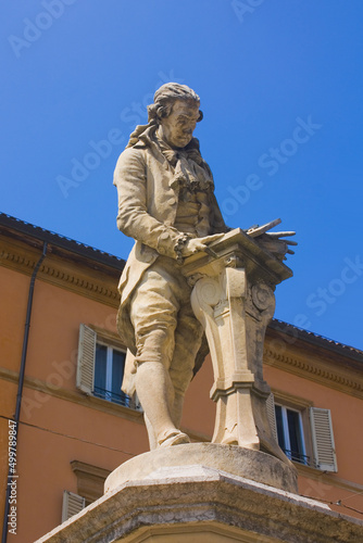 Monument to Luigi Galvani - italian physician, physicist and philosopher in Bologna, Italy	
 photo