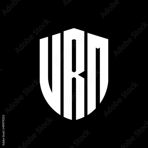 VRM letter logo design. VRM modern letter logo with black background. VRM creative  letter logo. simple and modern letter logo. vector logo modern alphabet font overlap style. Initial letters VRM 