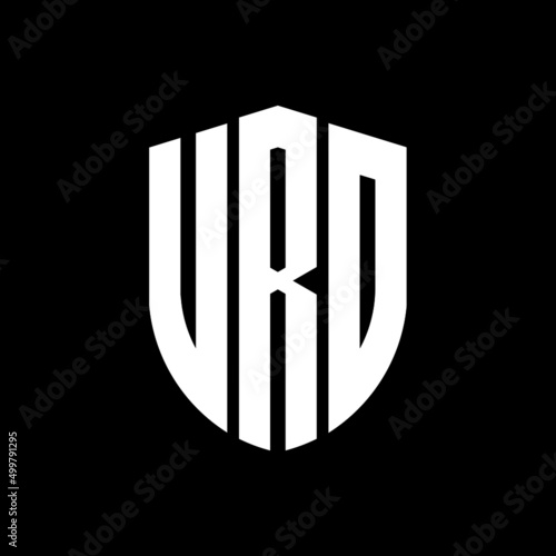 VRO letter logo design. VRO modern letter logo with black background. VRO creative  letter logo. simple and modern letter logo. vector logo modern alphabet font overlap style. Initial letters VRO  photo