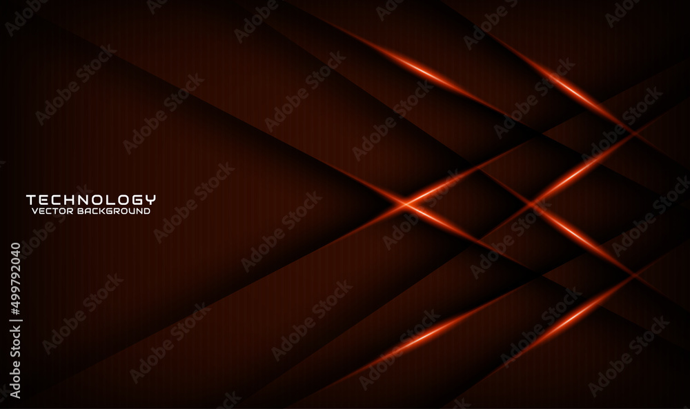 3D brown techno abstract background overlap layer on dark space with orange light effect decoration. Graphic design element future style concept for flyer, card, brochure cover, or landing page 3D brown techno abstract background overlap layer on dark space with orange light effect decoration. Graphic design element future style concept for flyer, card, brochure cover, or landing page