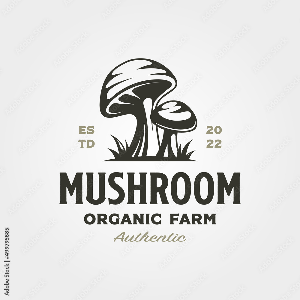 Mushroom Logos Stock Illustrations, Cliparts and Royalty Free Mushroom Logos  Vectors