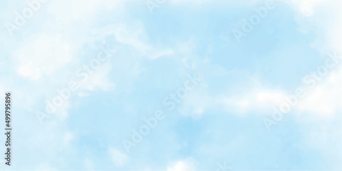 Summer blue sky cloud gradient light white background. Beauty clear cloudy in sunshine calm bright winter air background. 