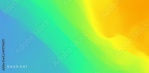Water surface. Wave of ocean on the sandy beach. Nature background. Trendy gradients. Modern screen design with dynamic effect. Vector illustration.