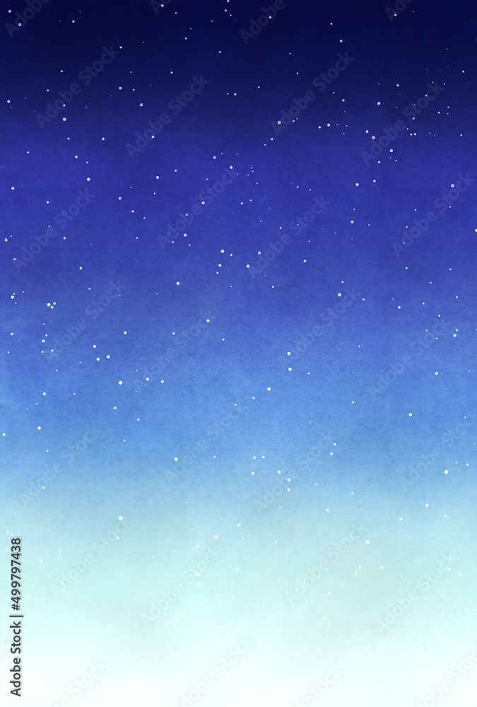 Obraz premium 背景素材_水彩テクスチャ_星空_青