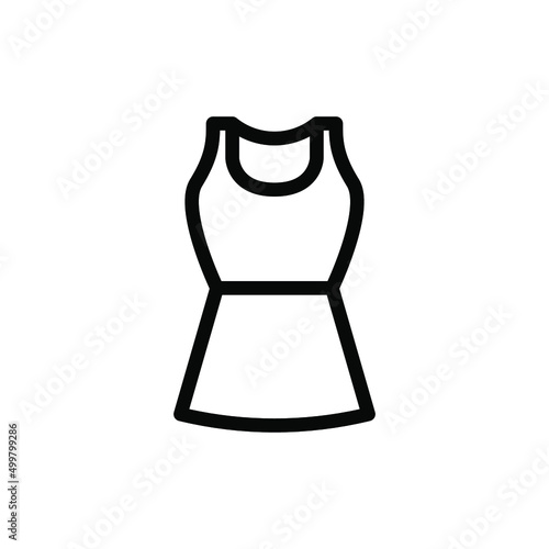 Dress isolated icon design template