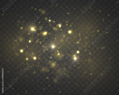 golden bokeh lights and sparkles, gold dust sparks