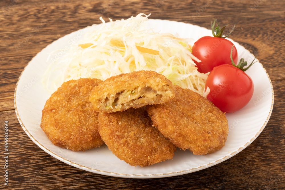 大豆ミートのメンチカツ 大豆ミートのメンチカツ